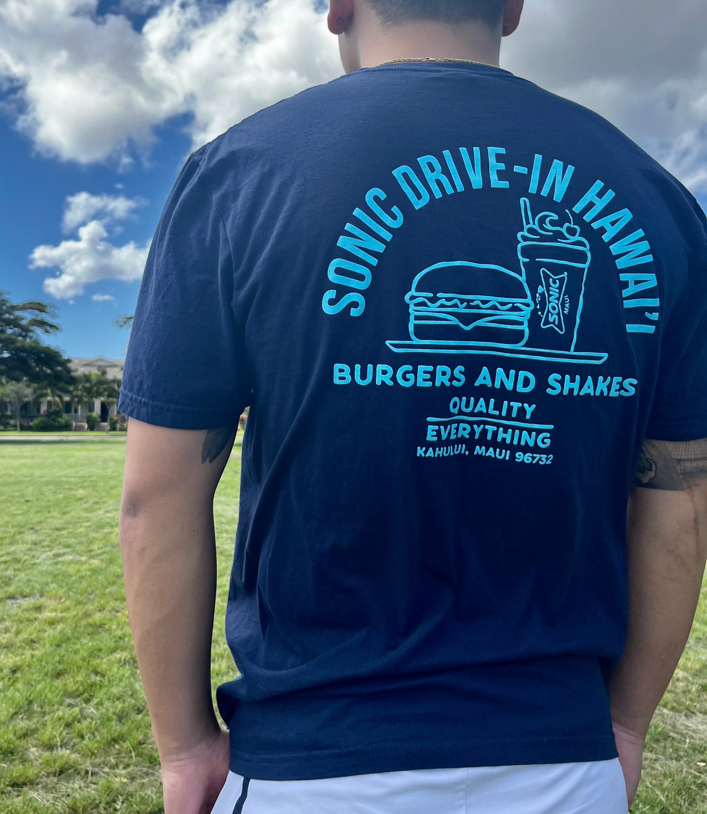 Retro Blue Sonic Drive-in Hawai'i T-Shirt