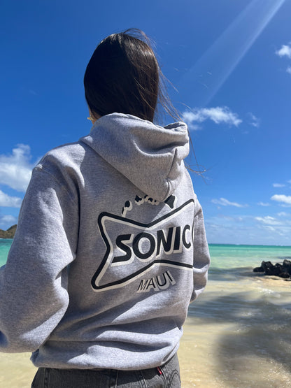 Grey Sonic Maui Aloha Hoodie