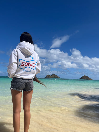 White Sonic Hawai'i Aloha Hoodie