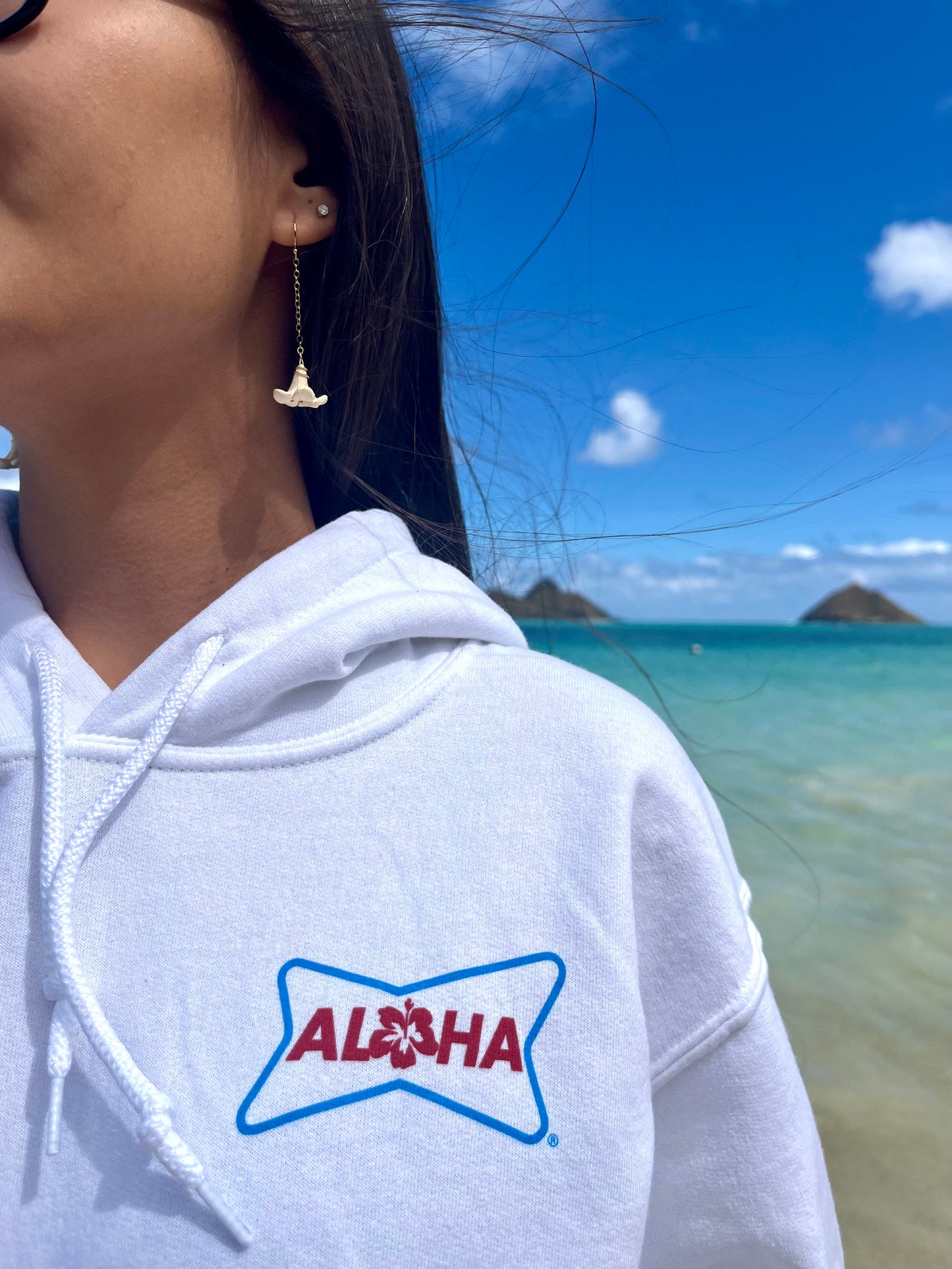 White Sonic Hawai'i Aloha Hoodie